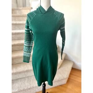 Green Patterned Women's Dress